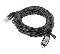 74406 cable slim, USB 3.1 RJ45 male, USB C male nickel-plated Goobay