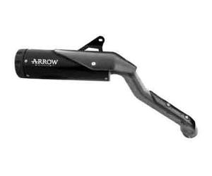 74513RB - Full Exhaust Arrow Rebel Dark Stainless Steel Honda CL 500 (23)