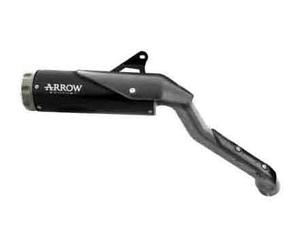 74513RBA - Full Exhaust Arrow Rebel Dark Stainless Steel Honda CL 500 (23)
