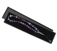 747 - Prayer Worry Beads Tasbih 8mm Ametyst Gemstone Beads and 925 Sterling Silver in Gift Box Handmade Design by Jeannieparnell