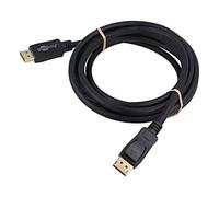 74757 cable Displayport plug, both sides PVC L: 3m black Goobay