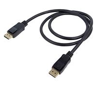 74759 cable Displayport plug, both sides PVC L: 1m black Goobay