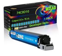 74C0D10 Compatible for Lexmark Developer Units with Chip CS720de CS720dte CS725de CS725dte CX725de Printers (1 Pack Cyan)