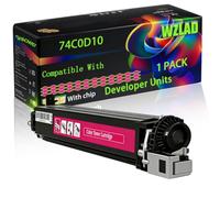 74C0D10 Compatible for Lexmark Developer Units with Chip CS720de CS720dte CS725de CS725dte CX725de Printers (1 Pack Magenta)
