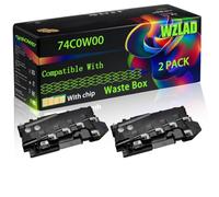 74C0W00 Compatible for Lexmark Waste Box with Chip C4100 Series C4150 C4150de CS720de CS720dte CS725de Printers (2-Pack Black)