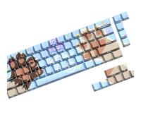 74Key Keycaps Customs Cats Paws Party Theme Keycap Set Side Print Backlits For 61 65 67 Mechanical Keyboards Translucents Backlits