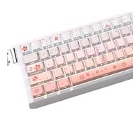 74Key Translucents Keycaps Sakuras Side Print Backlit Shines Through For 60 61 65 67 68 Keyboards Translucents Backlit