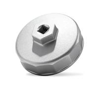 74mm 14-Flute Aluminium Alloy Oil Filter Wrench, 3/8-Inch Drive Tool | Cap Removal Socket Compatible with VW,Audi,Mercedes-Benz,Porsche,Ford,Mazda,Mercury,Fits 2.3L/2.5L Engines