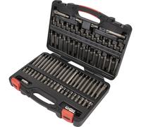 74pc TRX-Star SECURITY / Hex / Spline / Ribe Socket Bit Set 3/8" & 1/2" Sq Drive