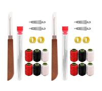 74PCS Sewing Kit, Stainless Steel & ABS Sewings Tool Set with Hand Stainless Steel Sewing Needles, Portable Sewings Supplies for Mending, Handcraft, Gifting with Threader & Thimble