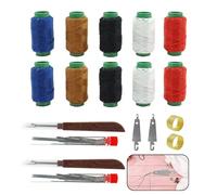 74Pcs Sewing Tool Set, Stainless Steel Hand Sewing Needles, Big Eye Hand Needles Set with Threads, for Craft and Sewing-Making