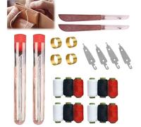 74Pcs Stainless Steel Sewing Needles Set, Hand Sewing Needles Tool Set, Big Eye Hand Needle and Thread Set with Scissors & Safety Pins, Compact Sewing Tools for Home, Emergency Repairs & Travel