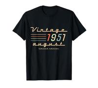 74th Birthday Gifts For Men August 1951 74 Year Old Bday T-Shirt