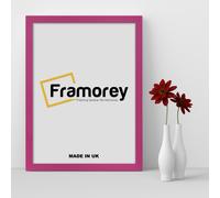 (74x60 CM) Pink Picture Frame / Wall Art Frames / Flat Wooden Effect Poster Frame / Photo Print Frame