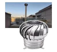 75-1000 MM Turbine Ventilator Vents, Stainless Steel Wind Rotating Turbine Cap Vent, Air Vent Outlet Comes with Clamps for Factory Workshop Farm Warehouse Canteen(400mm/15.7in)
