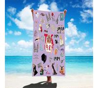 (75*150cm, B) Taylor Swift Print Beach Towel Oversized, Super Absorbent Microfiber Beach Towel, Soft Beach Pool Swim Bath Towel 30"x60" for Women Girls Fans Gifts