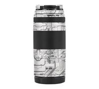75-300 4-5.6 Camera Lens Sticker Coat Wrap Protective Film Body Protector Decal Skin for Canon RF 75-300mm F4-5.6(Circuit White)