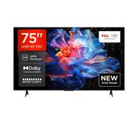 75" 4K UHD TV TCL 75V6C Smart LED HDR Gaming HDMI Freeview WiFi Apps Slim Bezel
