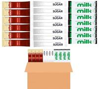 75 All-in-One Coffee Bundle - Rich Instant Coffee Sachets, Lakeland UHT Semi Skimmed Milk Sticks, White Sugar Sticks - EACH x25 - Individually Wrapped Portions for Home, Office & Travel.