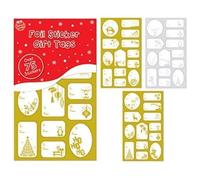 100 Gift Tags Christmas Gold and Silver Foil Gift Tags Book