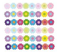 75 ft Flower Theme Bulletin Board Borders Colorful Pastel Flower Cutouts Paper Spring Summer Bulletin Board Trim for School Classroom Office