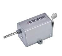 75-I Mechanical Counter,Rotary counter, 5 Digits Display Mechanical Resettable Rotary Revolution Counter 0-999999 Range