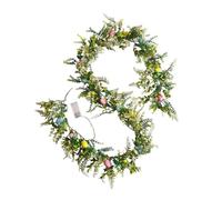 75 Inch Long Creative Door, Heavy Duty PE Material, Easy Installation, Vegetation, Indoor, Outdoor, Stair Railing, Backdrop, Photography, Vibrant Pastel Theme, P