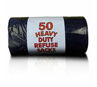 75 Litre 75L Everyday 50 Heavy Duty Bin Bags Resistant Bin Liners Ideal for Kitchen, Home, Office, Garden, Made from 100% Recycled Material