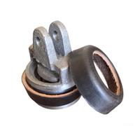 75 mm Hand Pump Replacement Piston for Garden & Pitcher Pumps - Cast Iron Construction with Rust-Resistant Coating, Black Leather Cuff Included