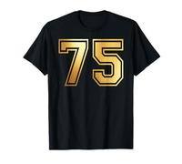 75 Number Seventy-Five Team Sports Graphic Varsity Matching T-Shirt
