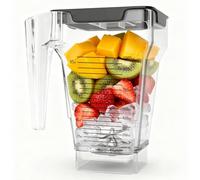 75 oz Blender Jar for Blendtec Four-sided Blender Pitcher Replacement Fits for Blendtec Blenders All Models - 32 oz Blending Capacity | Dual Stainless Blade
