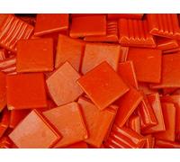 75 Pack Orange 20mm Vitreous Mosaic Tiles