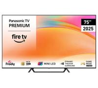 75" PANASONIC TV-75W95BEB Smart 4K Ultra HD HDR Mini LED TV, Black