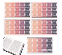75 Pcs Bible Tabs for Study Bible Pink Bible Tabs Sunset Colour Scheme Bible Tabs Bible Study Accessories Self-Adhesive Bible Tabs for Women/Men/Kid(5 Sheets 75 Labels)
