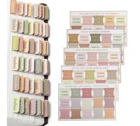 75 Pcs Bible tabs for Women, Bible Divider tabs Index Stickers with Blank Laminated Tab for Old and New Testament Studying (Color:Retro)