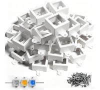 75 Pcs Light Clips Mounting Brackets for Govee H705/H805 Outdoor Lights 2 | Light Clips for Govee Permanent Lights 2(H805/H705a/B/C) With 150 Screws(White) -Not for The Govee Pro Outdoor Lights Version