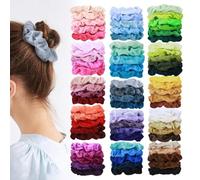 75 Pcs Velvet Scrunchies for Women - Soft Hair Scrunchies for Girls - No Damage Hair Ties for Thick, Thin Hair - Cute Ponytail Holders Bulk Gift for Women