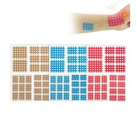 75 Pieces Cross Tape Grid Patches with Strong Adhesion for Relief of Muscle and Joint Pain for Tension Release