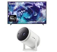 75" Samsung QN900F Neo QLED 8K Mini LED Vision AI Smart TV 202 & The Freestyle (2nd Gen) Smart Full HD TV Projector Bundle, Black