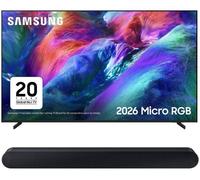 75" Samsung R85H Micro RGB 4K Smart AI TV 2026 & HW-S60D/XU 5.0 All-in-One Sound Bar Bundle, Black