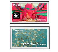 75" Samsung The Frame Pro QE75LS03FW Neo QLED 4K Smart TV & The Frame QE32LS03CBUXXU 32" Smart Full HD HDR QLED TV Bundle, Black