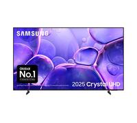 Samsung 75" U8000F, Crystal Processor 4K, 4K Upscaling, Q-Symphony, Knox Security, Metal Stream Design, 2025