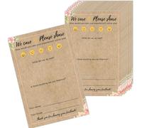 75 Suggestion Cards Comment Cards Essentials for Hosts Restaurant Supplies Kraft Style Black Words