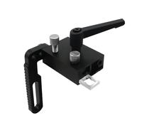 75 Type Miter Track Stop, T Slot Limiter T Track Locator, Aluminum Alloy Miter T-Slot Stop Woodworking Mitre Rail Stop T Rail Limiter for Sliding Chute, Workbench (1, Black)