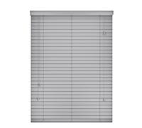 75 x 150cm Grey Venetian Blind, smooth Faux Wood wooden Venetian Blinds for Windows Treatment Shutters Child Safe 50mm Slate with string Easy Fit Curtains Trimmable Luxury Wooden Blind