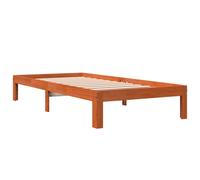 (75 x 190 cm) vidaXL Bed Frame Bed Base Bedstead Wax Brown 90x190 cm Single Solid Wood Pine