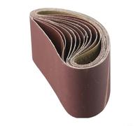 75 x 457mm Sanding Belts 12 Pcs Set with Assorted Grits 60-80-120-150-240-400 for Belt Sander Tools, Resin Bonded Aluminum Oxide Abrasive Paper, Anti-Clogging
