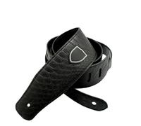 75 x 7 x 1.2cm / 29.5 x 2.8 x 0.5in PU Leather Guitar Strap, Wide Comfortable Acoustic Electric Guitar Shoulder Strap Universal for String Instrument Ukulele Mandolin Bass Banjo (Black)