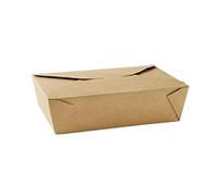 75 x Brown Leak-Proof Takeaway Boxes 25oz For Hot And Cold Food