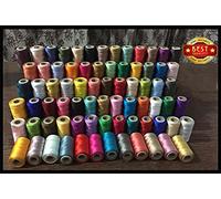 75 x Large Art Silk Rayon Sewing Embroidery Threads Spools New Assorted Colours